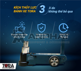 Kích thủy lực bánh xe Tora - 3 lý do người làm lốp không thể bỏ qua