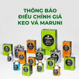 Thông báo điều chỉnh giá bán keo vá Maruni từ tháng 10/2025