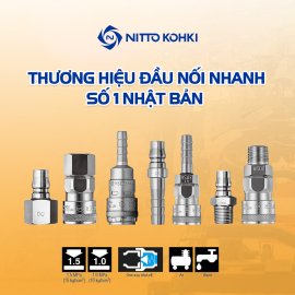 Nitto Kohki - Thương hiệu đầu nối nhanh số 1 Nhật Bản