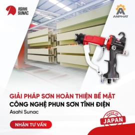 Súng phun sơn tĩnh điện Asahi Sunac - Sự lựa chọn cho bề mặt sơn hoàn hảo