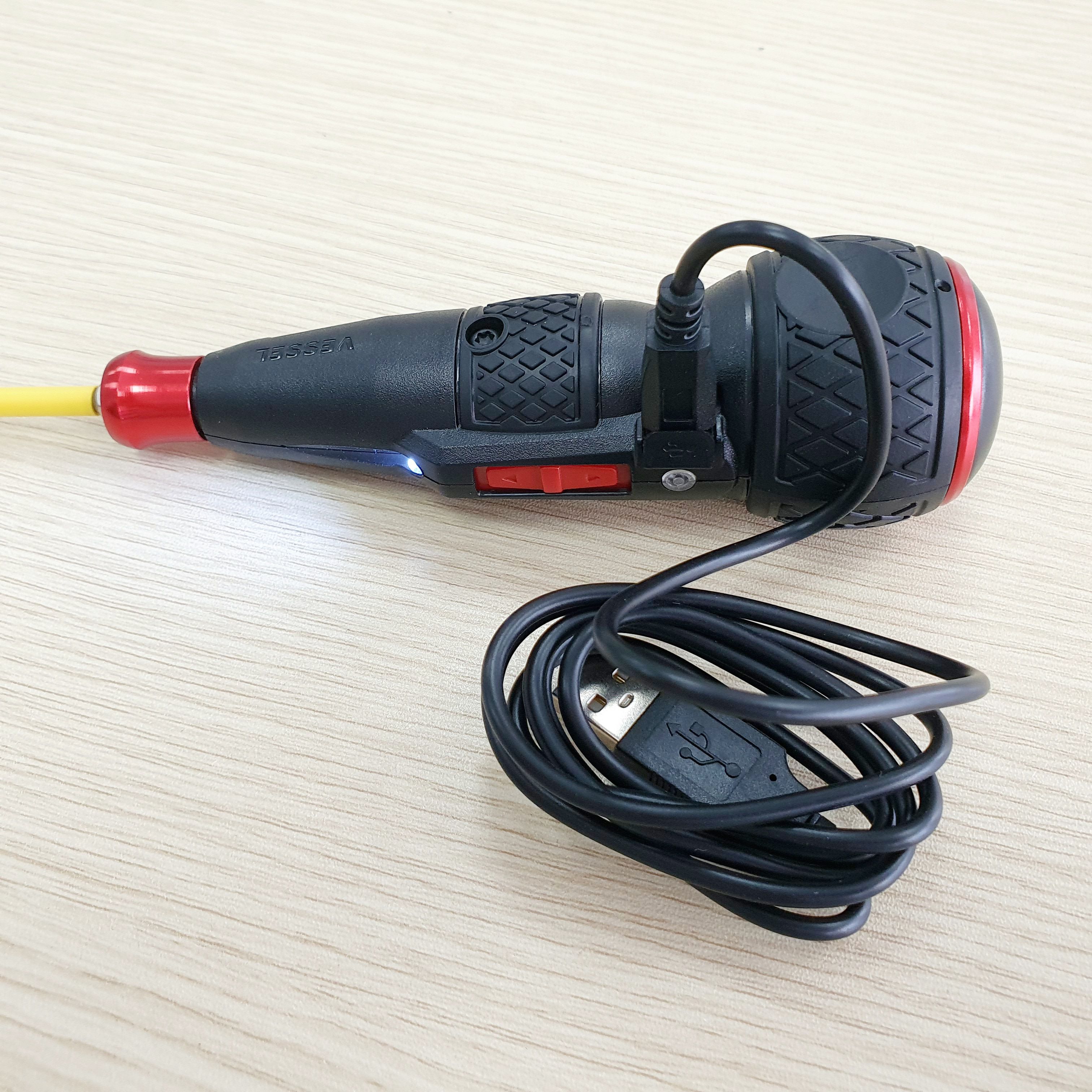 Cán tô vít dùng pin Vessel 220USB-E1