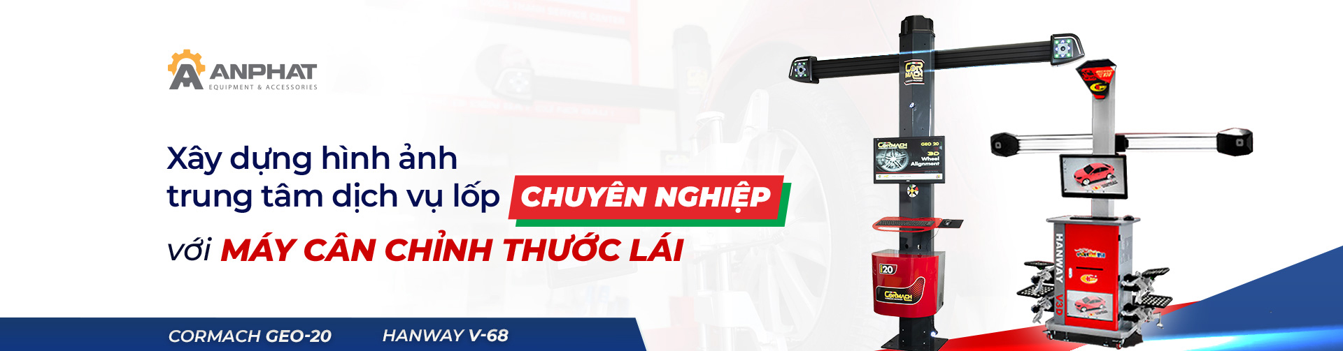 Máy cân chỉnh độ chụm Hanway HWA-V68 -  Giải pháp cân chỉnh thước lái tối ưu cho gara ô tô