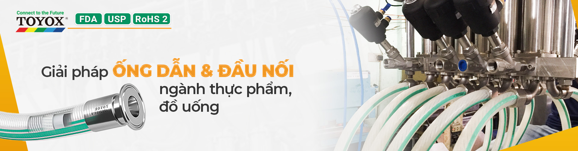 Ống & đầu nối toyox cho thực phẩm