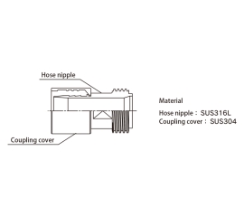 Ống bấm sẵn đầu nối Toyox Male Coupling HM