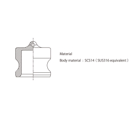 Đầu nối Toyox Kamlok 634-A dành cho đường ống nhà máy (đầu đực)