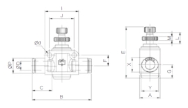 Van tiết lưu Sang-A GNSF 04, GNSF 06, GNSF 08, GNSF 10, GNSF 12