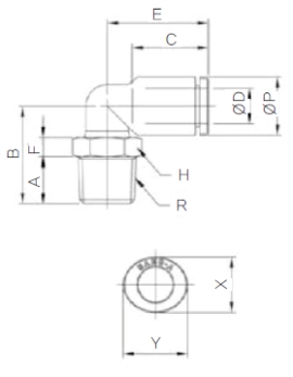 Đầu nối nhanh chữ L Sang-A GPL 0801(L), GPL 0802(L), GPL 0803(L), GPL 0804(L)