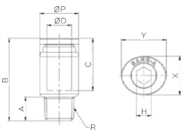 Đầu nối thẳng Sang-A GPOC 06M5, GPOC 06M6, GPOC 0601, GPOC 0602, GPOC 0603