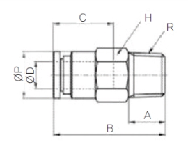 Đầu nối nhanh khí nén Sang A SPC 04-01, SPC 06-01, SPC 06-02