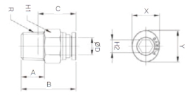 Đầu nối nhanh Sang A GPC 0801, GPC 0802, GPC 0803, GPC 0804