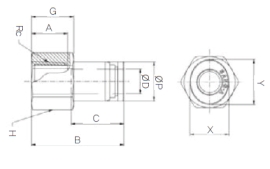 Đầu nối nhanh khí nén Sang A GPCF 03M3, GPCF 03M5