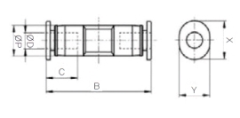 Đầu nối nhanh khí nén Sang A PUC 03C, PUC 04C, PUC 06C