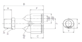 Đầu nối nhanh khí nén chữ Y Sang A GPWT 1201, GPWT 1202, GPWT 1203, GPWT 1204