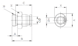 Đầu nối nhanh khí nén Sang A GPC 10G01, GPC 10G02, GPC 10G03, GPC 10G04