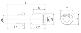 Đầu nối nhanh khí nén Sang A GPGJ 1006, GPGJ 1008