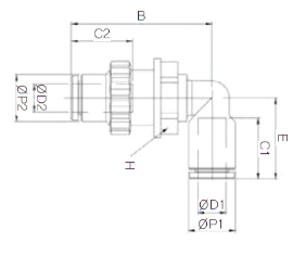 Đầu nối nhanh khí nén Sang A GPLM 04, GPLM 06, GPLM 08, GPLM 10, GPLM 12