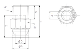 Đầu nối nhanh khí nén Sang A GMPC 04M5, GMPC 04M6