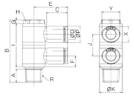 Đầu nối nhanh khí nén Sang A GPH 03M5(2), GPH 04M5(2), GPH 0401(2), GPH 0402(2), GPH 0403(2)