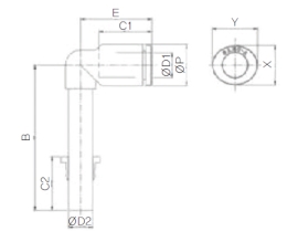 Đầu nối nhanh khí nén Sang A GPLLJ 04, GPLLJ 06, GPLLJ 08