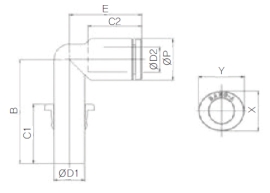 Đầu nối nhanh khí nén Sang A GPLGJ 0604, GPLGJ 0806, GPLGJ 1008, GPLGJ 1210