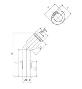 Đầu nối nhanh khí nén Sang A GPLGJ45 0604, GPLGJ45 0806, GPLGJ45 1008, GPLGJ45 1210