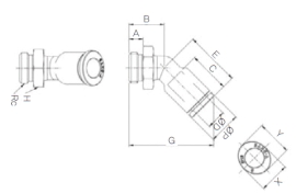 Đầu nối nhanh khí nén Sang A GPL45 04G01, GPL45 04G02, GPL45 04G03