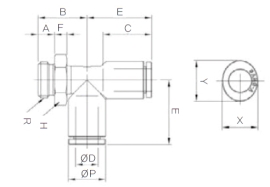 Đầu nối nhanh khí nén Sang A GPST 04G01, GPST 04G02, GPST 04G03