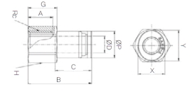 Đầu nối nhanh khí nén Sang A GPCF 04G01, GPCF 04G02, GPCF 04G03