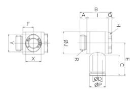 Đầu nối nhanh khí nén Sang A GPH 04G01, GPH 04G02, GPH 04G03