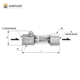 Đồng hồ đo lưu lượng Nitto Kohki Flow Meter FM-03-B